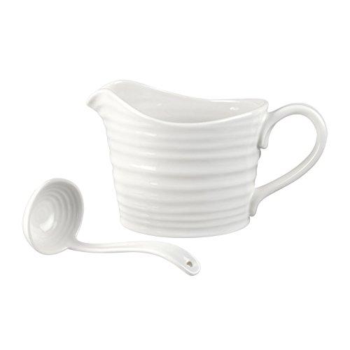 Portmeirion Sophie Conran White Mini Sauce Jug and Ladle Set (633094)