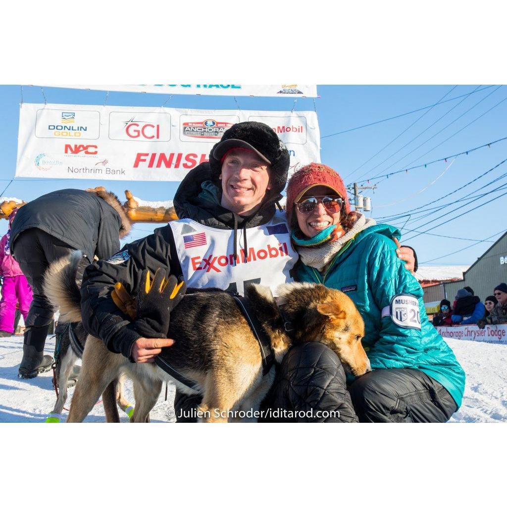 Together, we can do anything. 2018 Iditarod finish line, Nome.