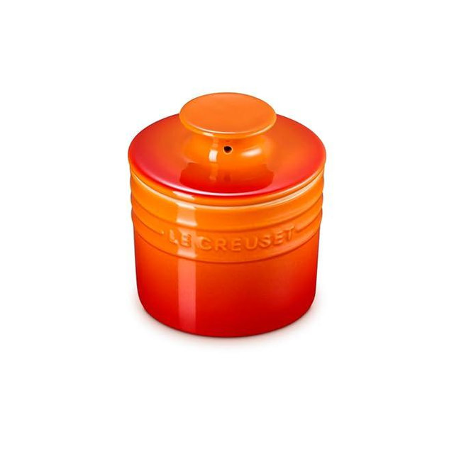 Le Creuset Stoneware Butter Crock, 6 oz., Flame