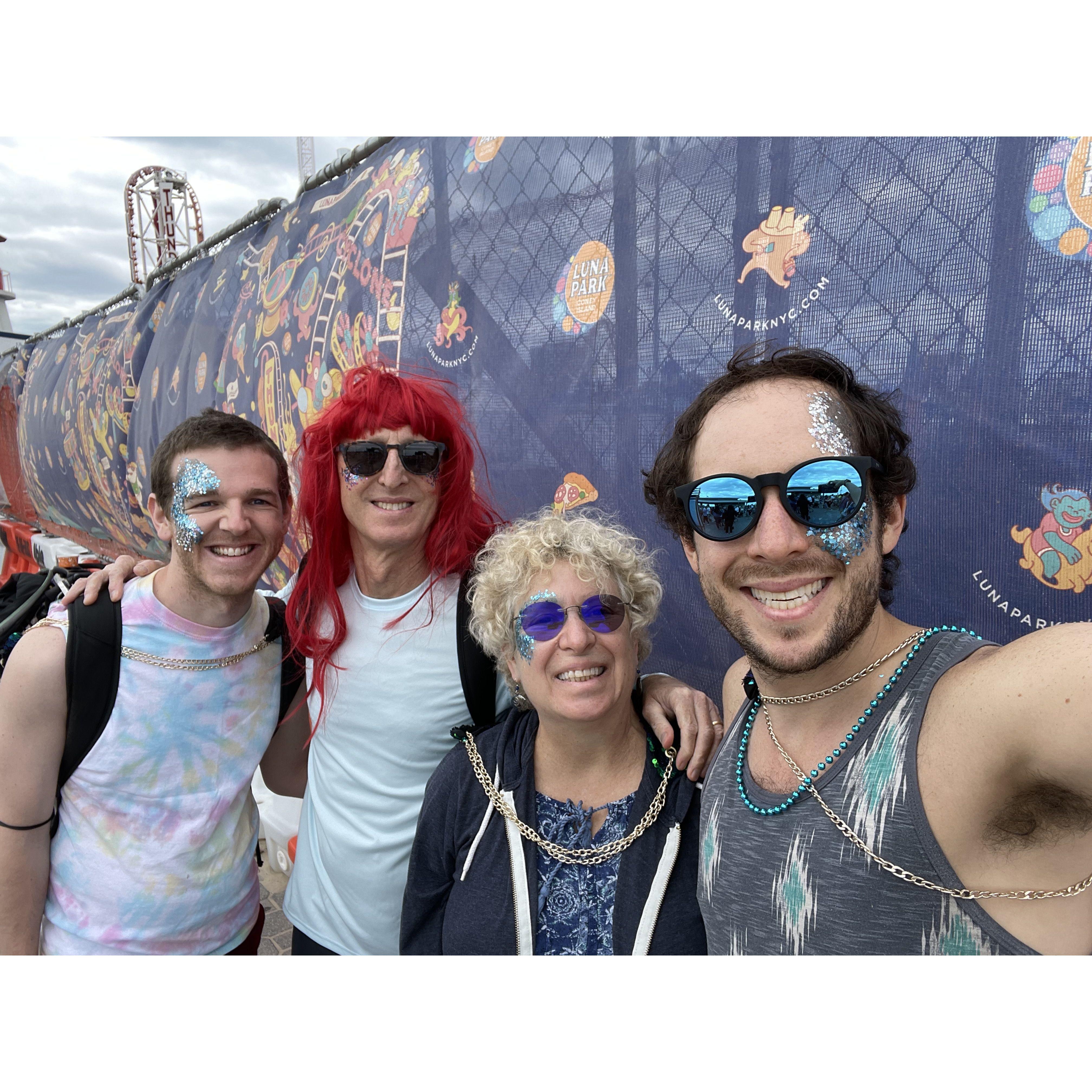 June 2022 - Coney Island - Mermaid Parade - Do we look like mermaids?!