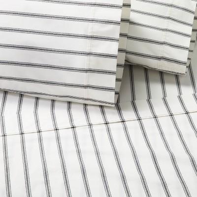 Cotton Percale Tick Stripe Sheet Set - Hearth & Hand™ with Magnolia