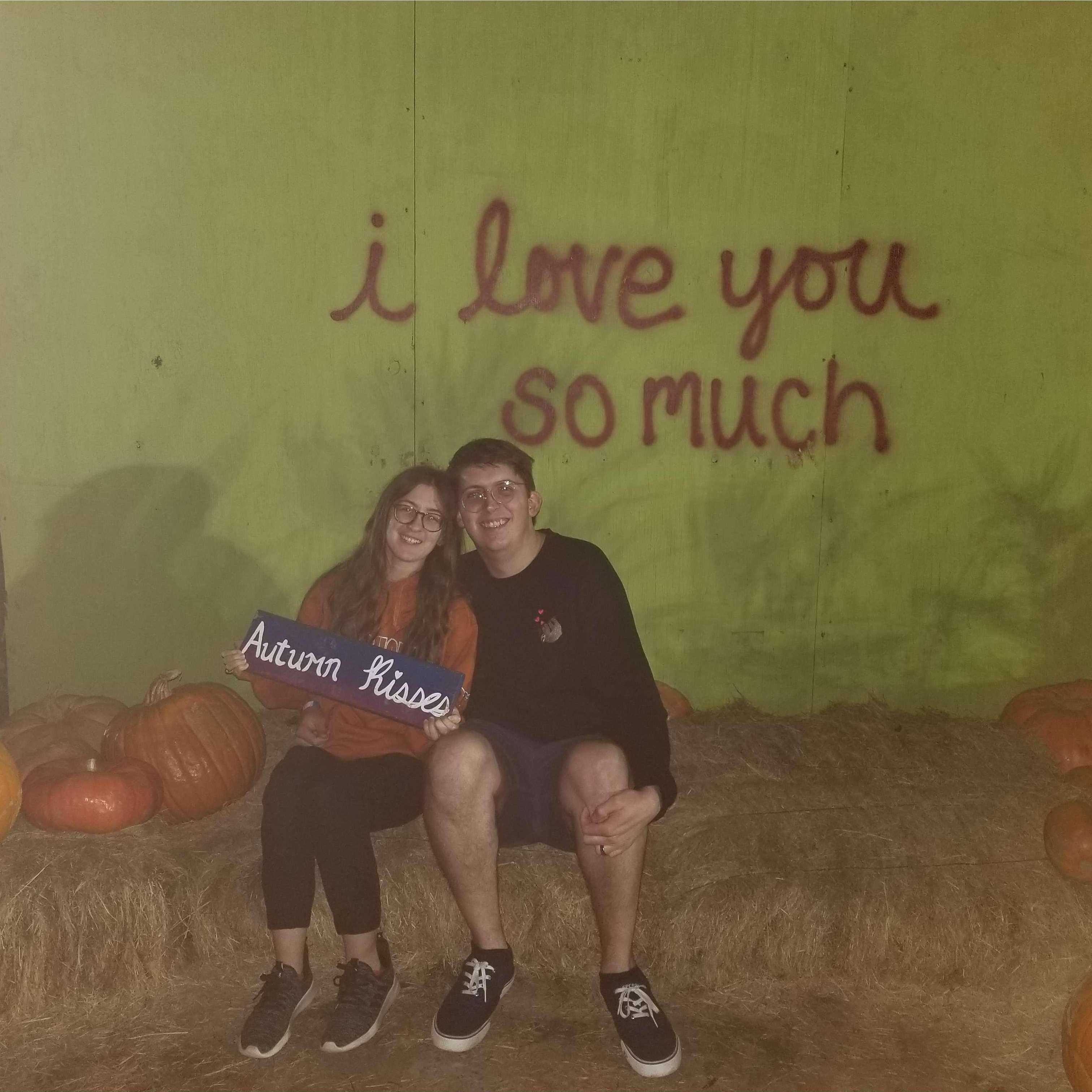 Visting the pumpkin patch at Sweet Eats Berry Farm