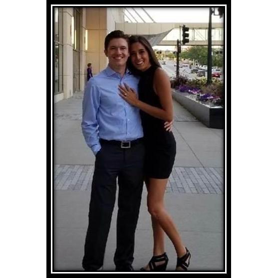 The night she said yes...downtown Cedar Rapids, IA.