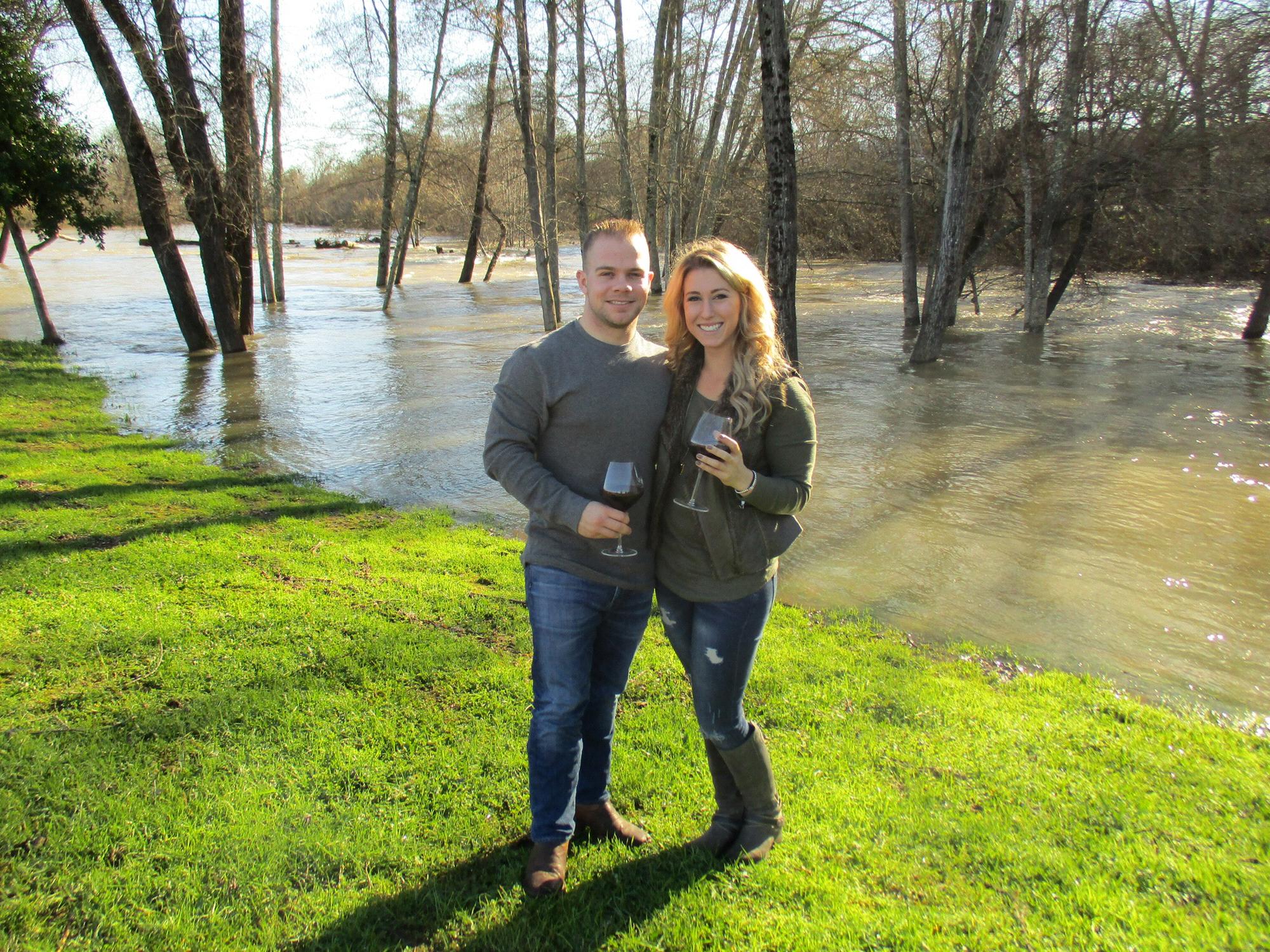 One of our first dates in Santa Rosa, Ryan's hometown.