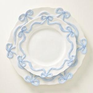 Benedita Bow Stoneware Side Plates, Set of 4