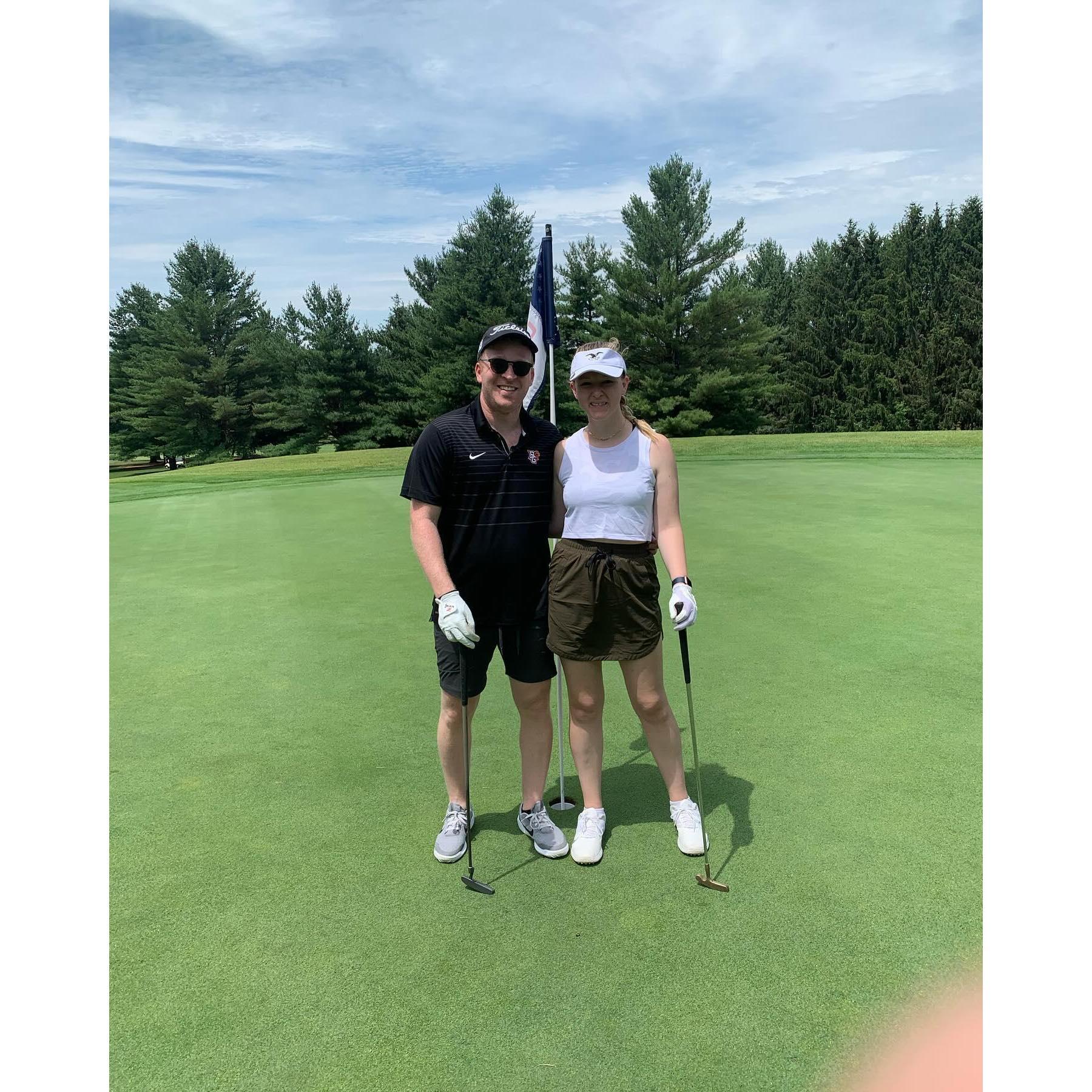 Golfing with Pete in Iowa Spring 2021