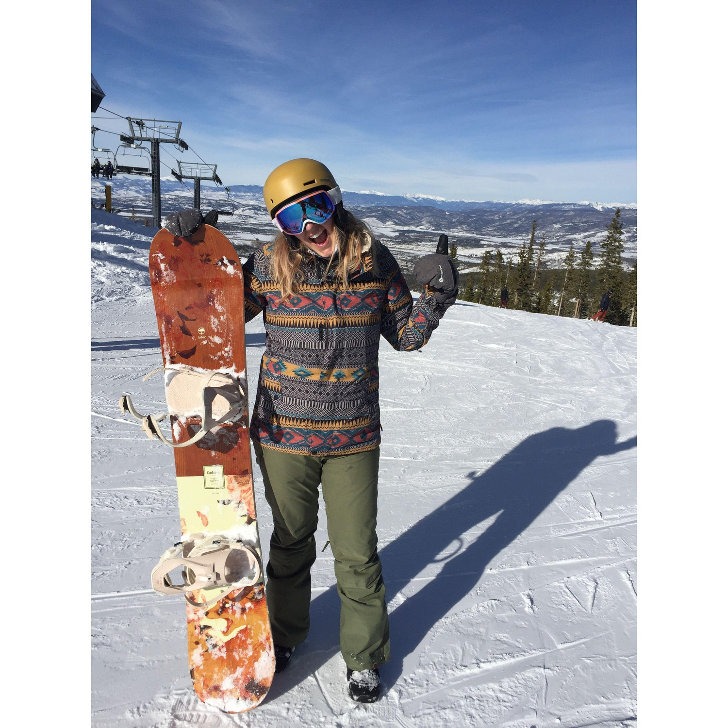One of the best gifts Lee gave me- a new board.