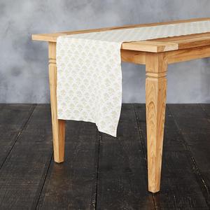 Metallic Posy Linen Runner