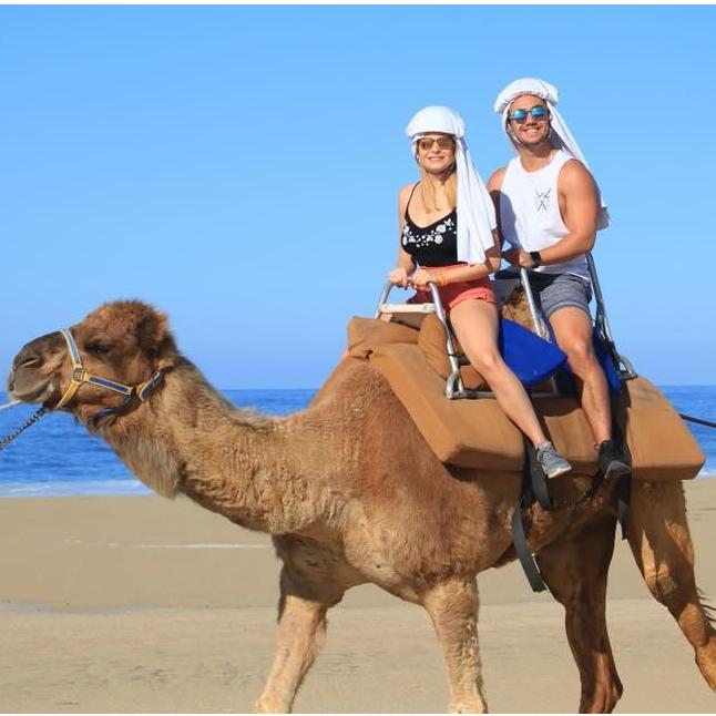 Cabo San Lucas- Riding Camels on the Beach