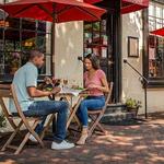 Great restaurants along King Street, in Old Town Alexandria
