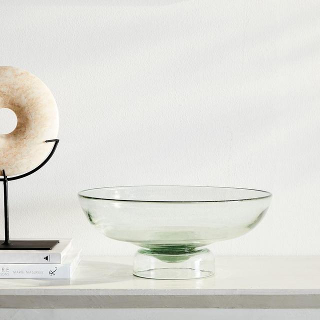 Pure Glass Footed Centerpiece Bowl