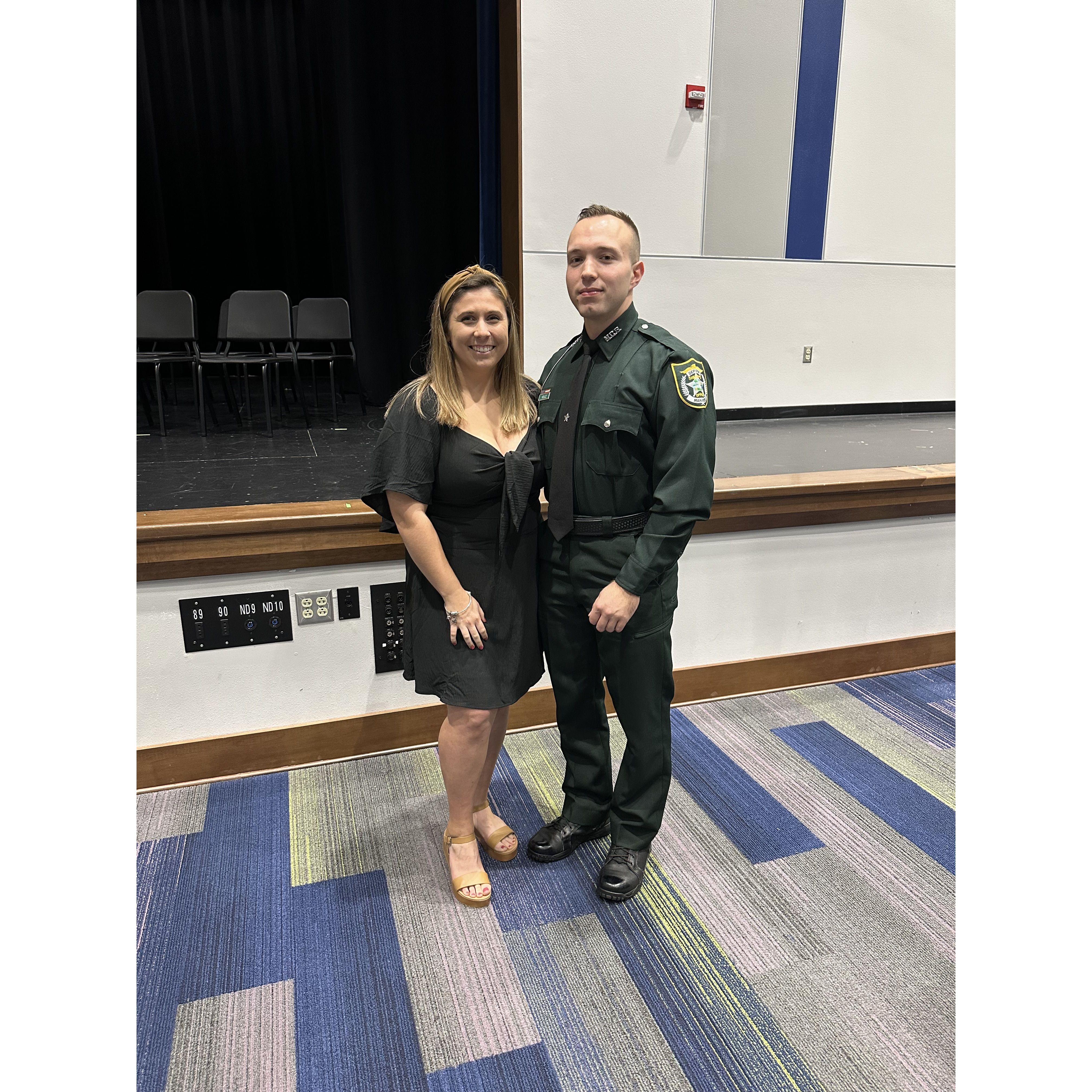 Barrett’s graduation from the Police Academy