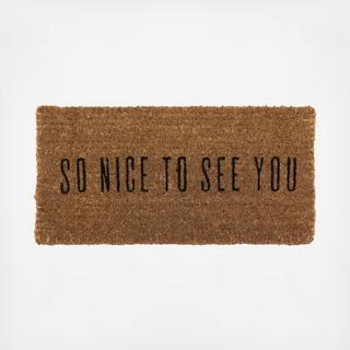 Bits & Bobs So Nice to See You Doormat