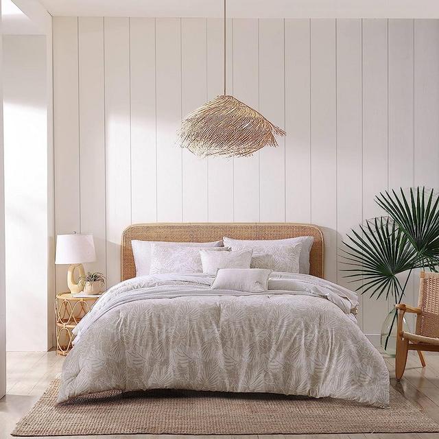 Tommy Bahama- King Comforter Set, Cotton Reversible Bedding Set, Includes Matching Shams with Throw Pillows (Costa Blanca Beige, King)