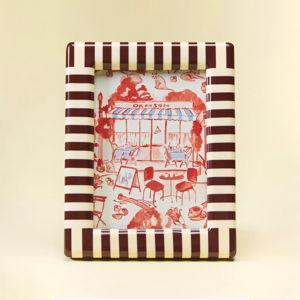 Striped Damson Madder Frame