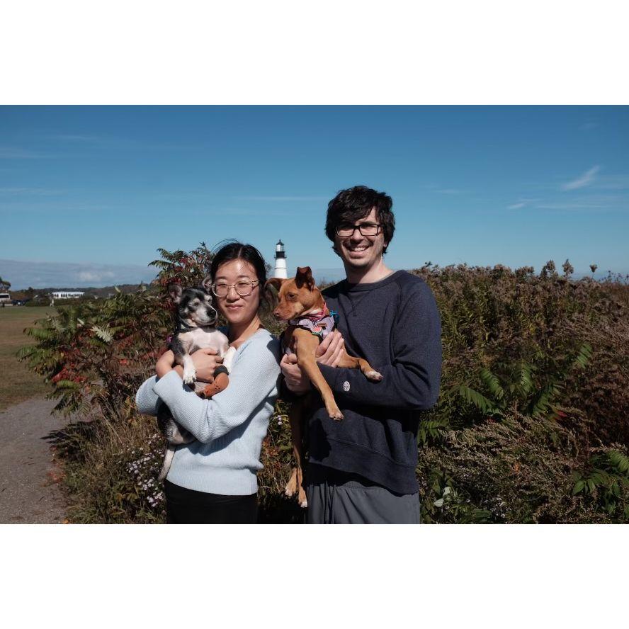 Recent trip to Portland with our newest forever dog, Melon