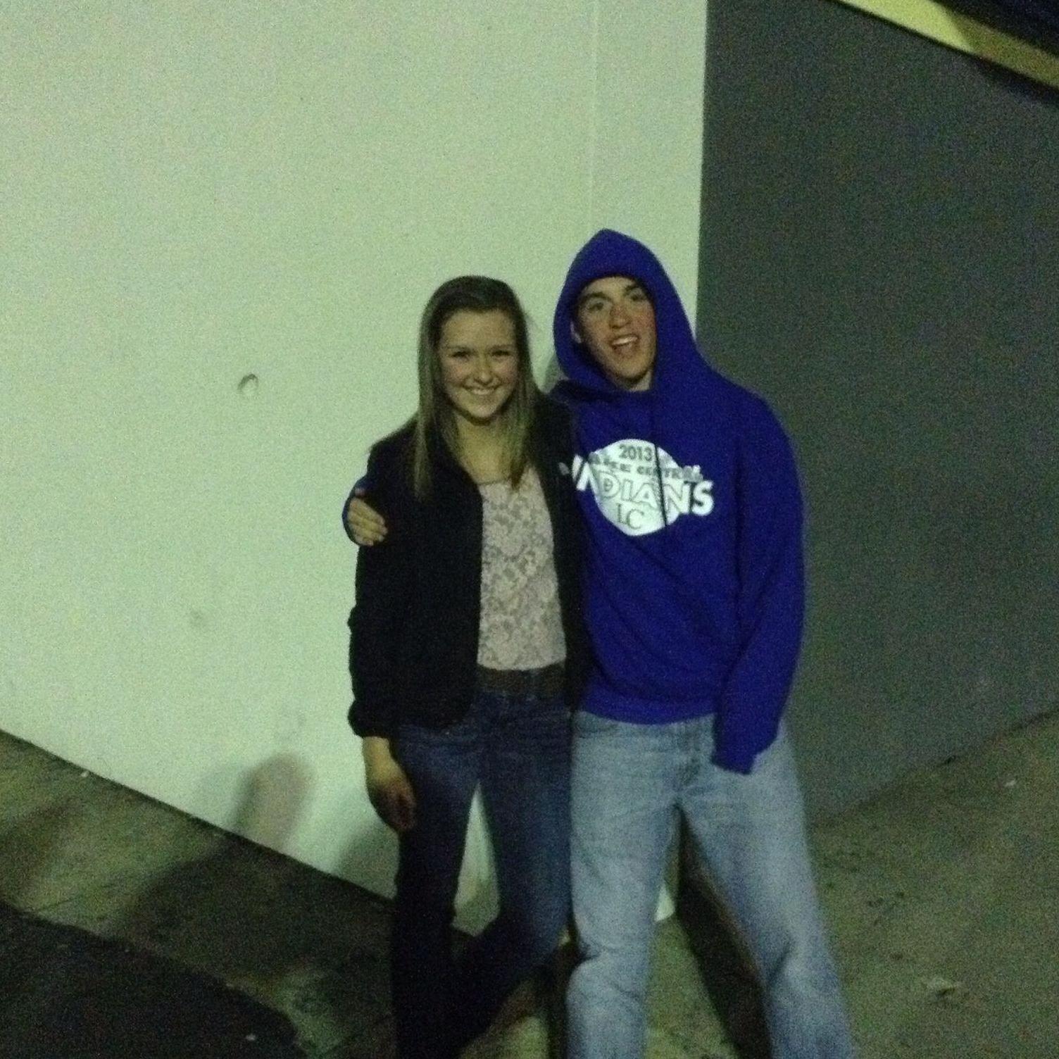 Our first date at the bowling alley in Crown point