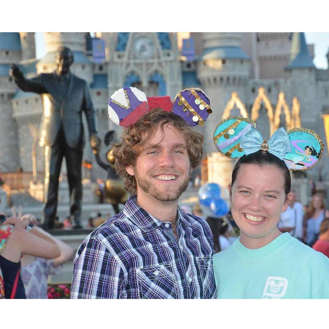 Celebrating Valentine's Day at the most magical place on Earth. He is the Aladdin to my Jasmine.