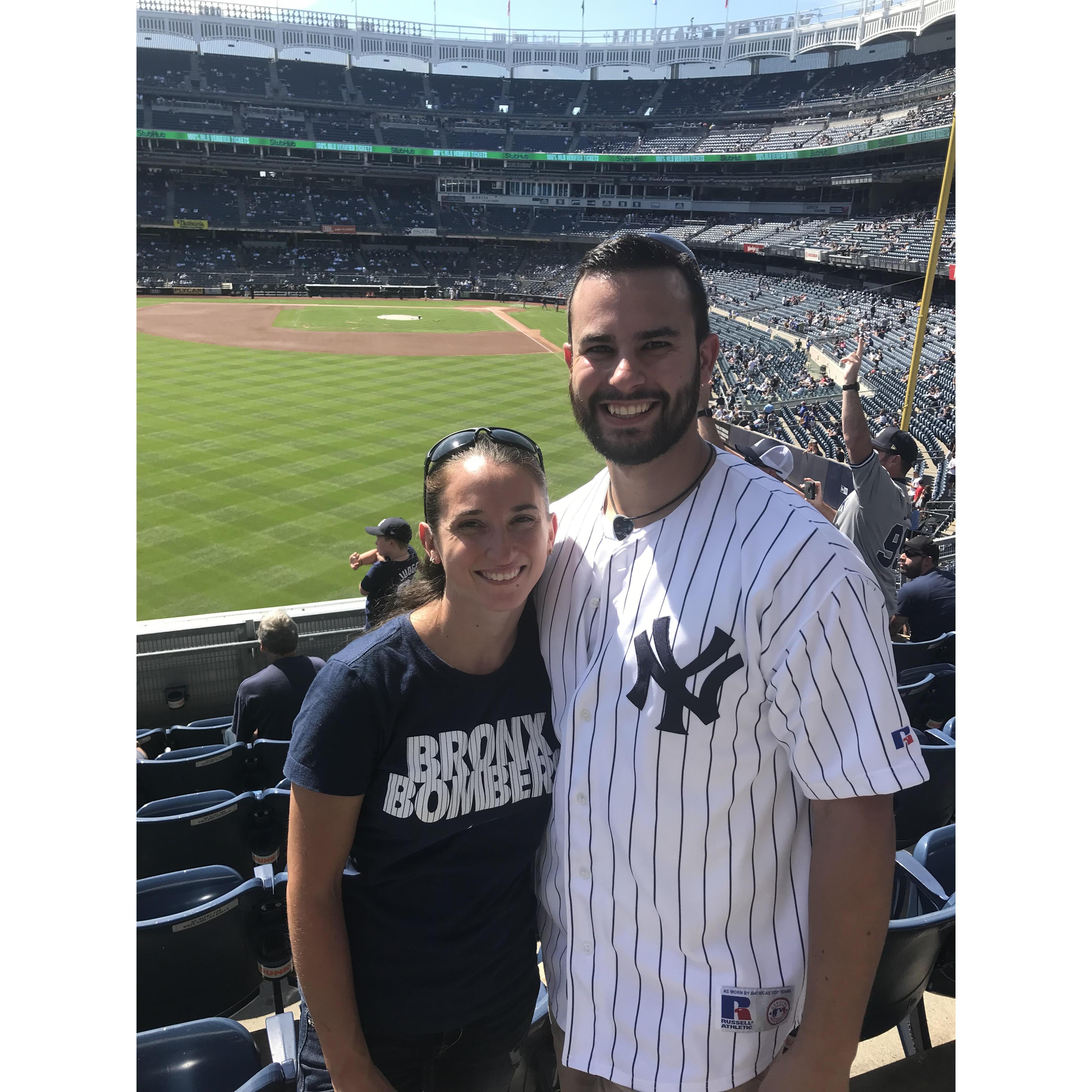 Fun at the Yankees game