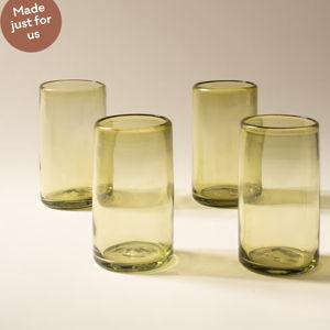 Recycled Handblown Glassware | East Fork - Tall Set of 4