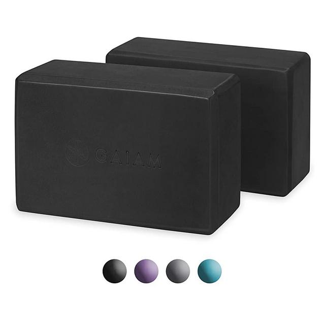 Gaiam Essentials Yoga Block (Set of 2) - Supportive Latex-Free EVA Foam Soft Non-Slip Surface for Yoga, Pilates, Meditation