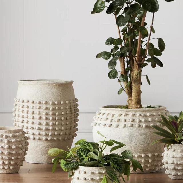 Anthropologie Minka Large Textured Pot