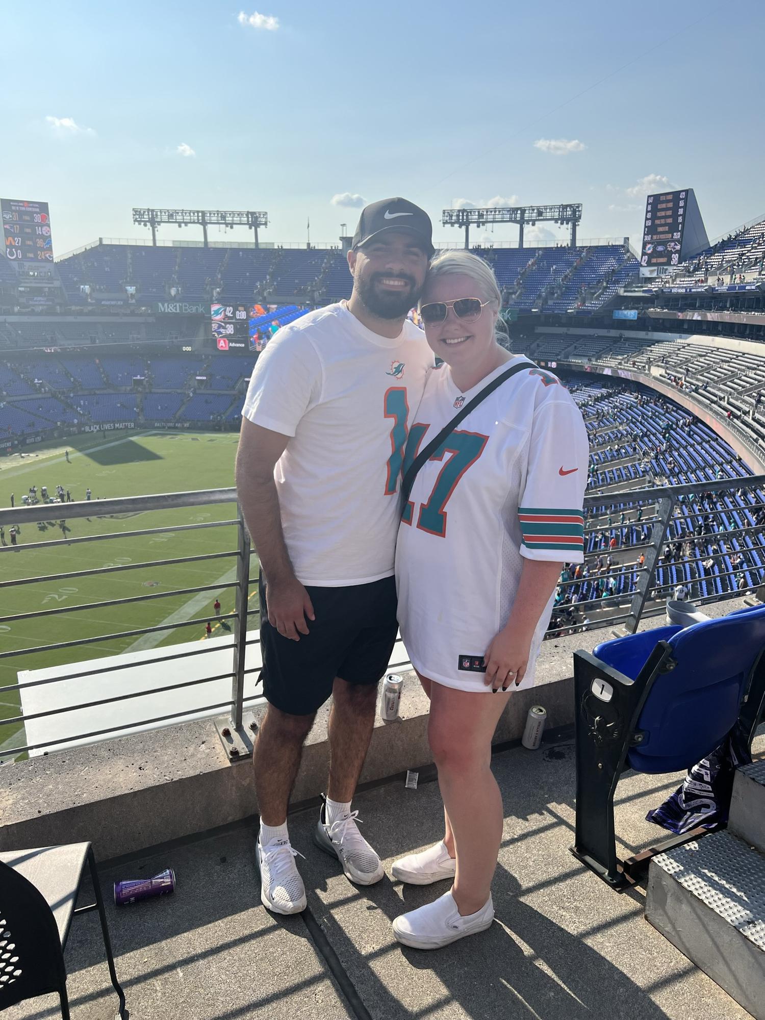 Kayleigh’s first Dolphins game 09/2022