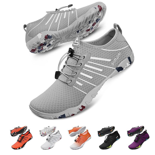 SIMARI Water Shoes for Women Men - Barefoot Quick-Dry Aqua Socks | Lightweight Swim Shoes for Surfing, Swimming, Beach Sports, Kayaking, Diving | Non-Slip Design