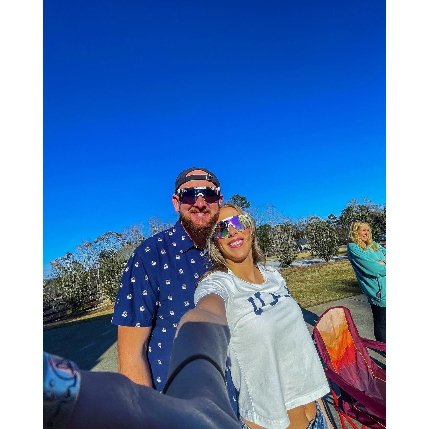 Celebrating Justin's birthday early in GA!