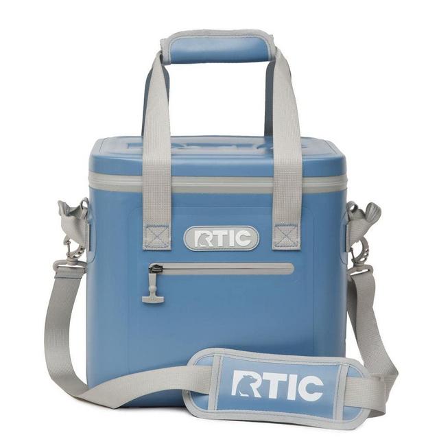 RTIC Soft Cooler 12 Insulated Bag, Slate Blue, Leak Proof Zipper, Portable Ice Chest Cooler for Travel, Lunch, Work, Cars, Picnics, Beaches & Trips