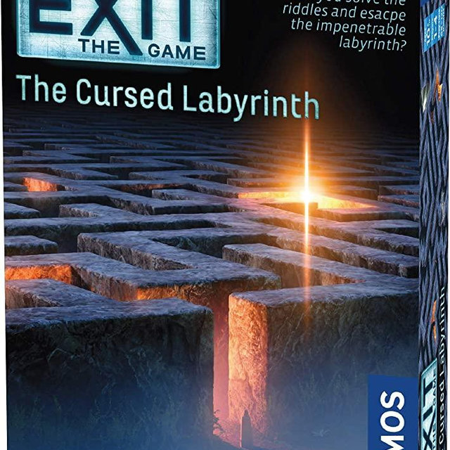 EXIT: The Cursed Labyrinth | Exit: The Game - A Kosmos Game | Family-Friendly, Card-Based at-Home Escape Room Experience for 1 to 4 Players, Ages 10+