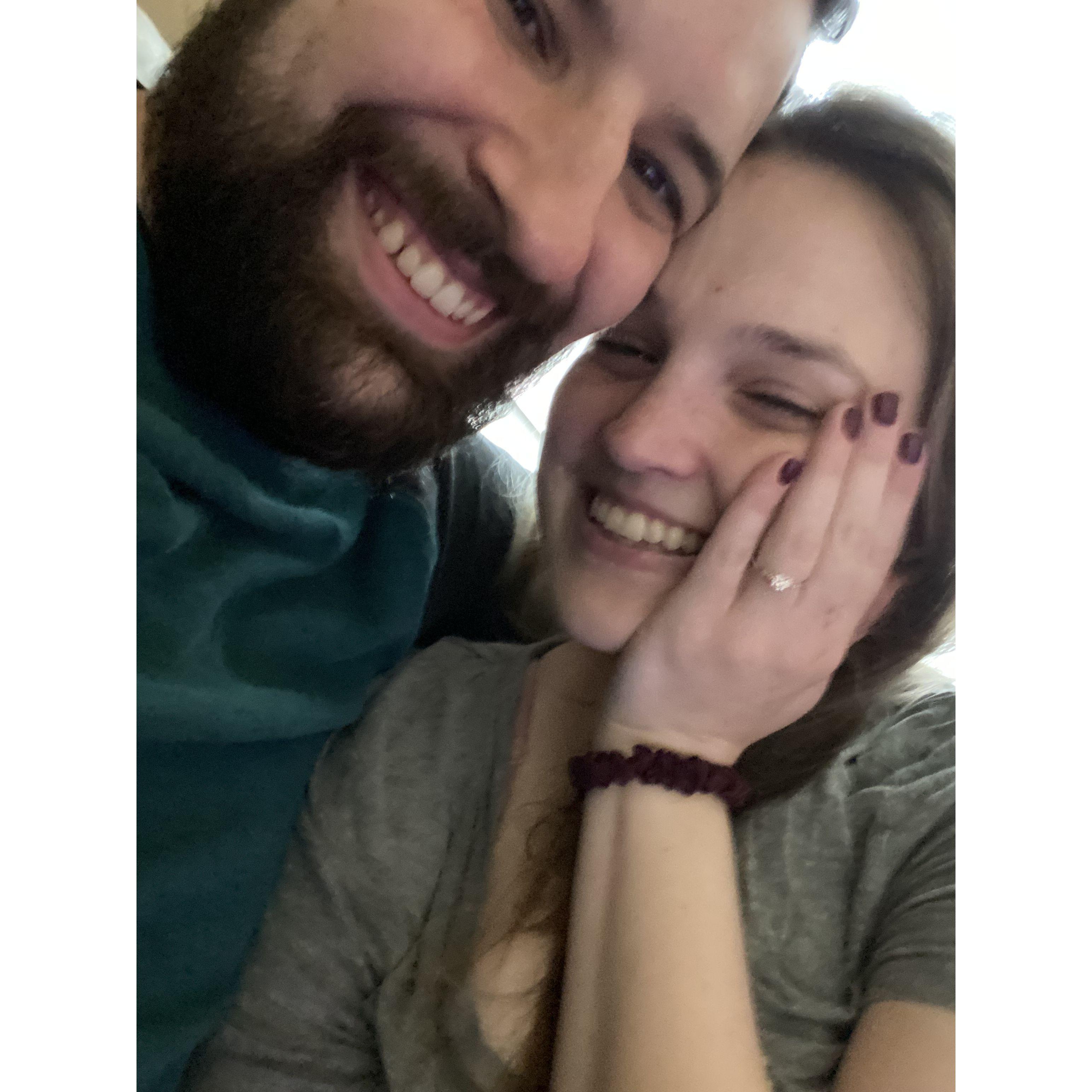 December 2023 - Moments after the proposal