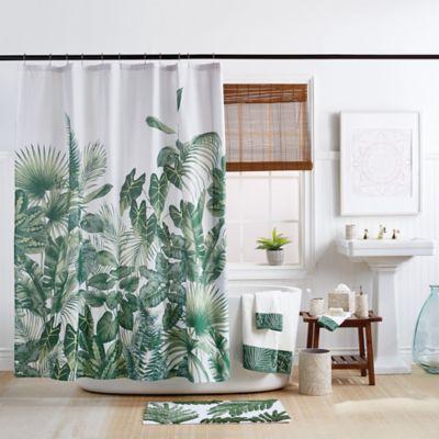Indoor Garden Shower Curtain in Green