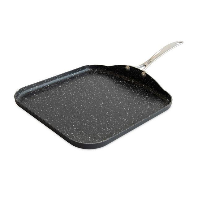 Nordic Ware Basalt Aluminum Square Griddle, 11-Inch, Ceramic Coating