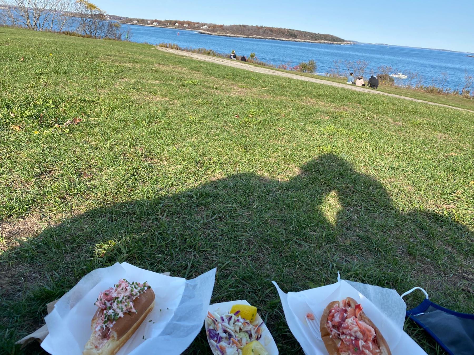 Lobstah rolls in Portland, ME October 2020
