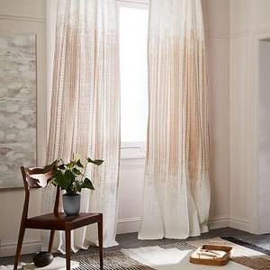 Echo Print Curtain, Set of 2, Gold Dust, 48"x108"