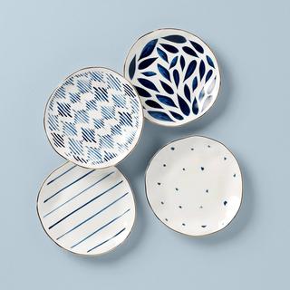 Blue Bay Tidbit Plate, Set of 4