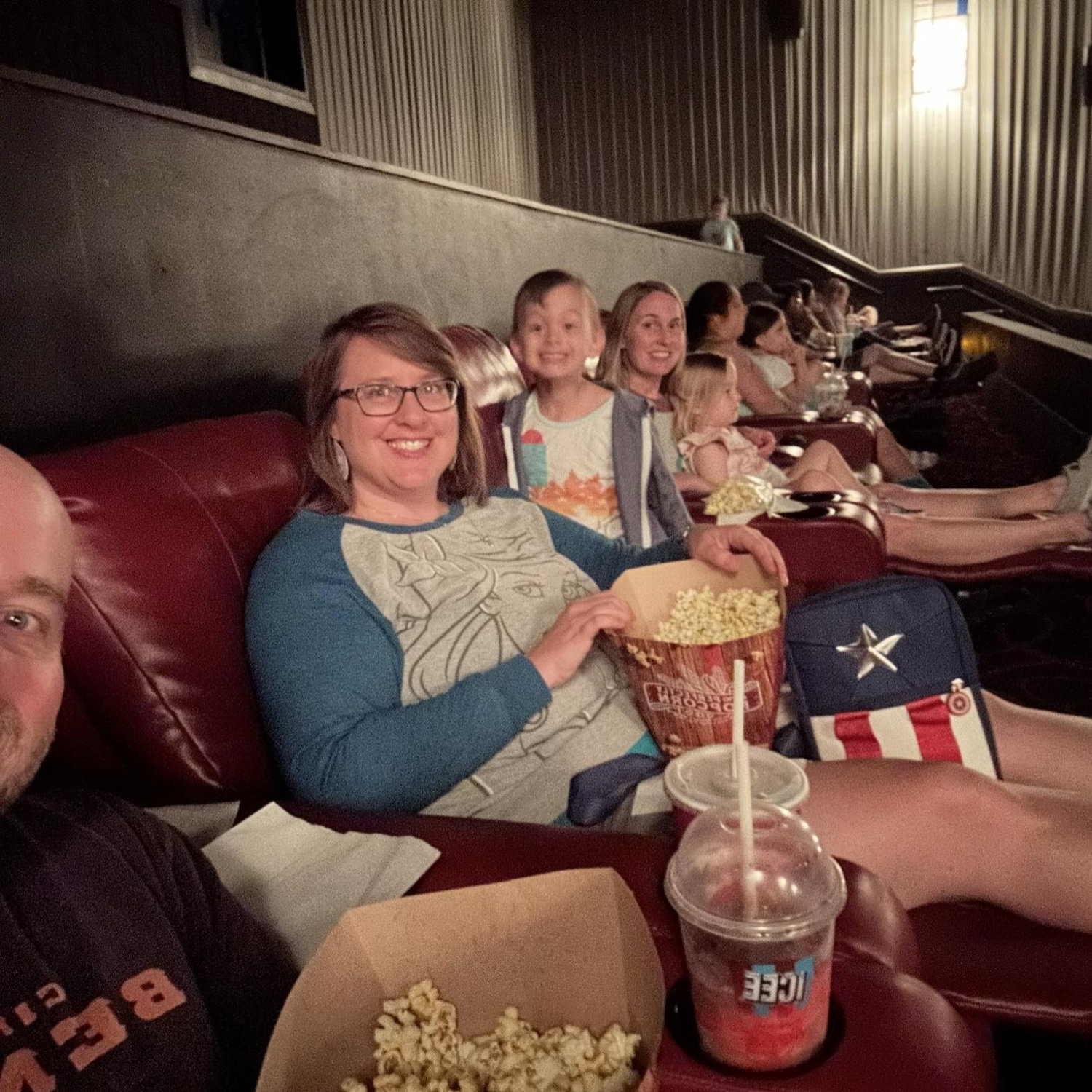 Catching movies at AMC is a common pastime for us!