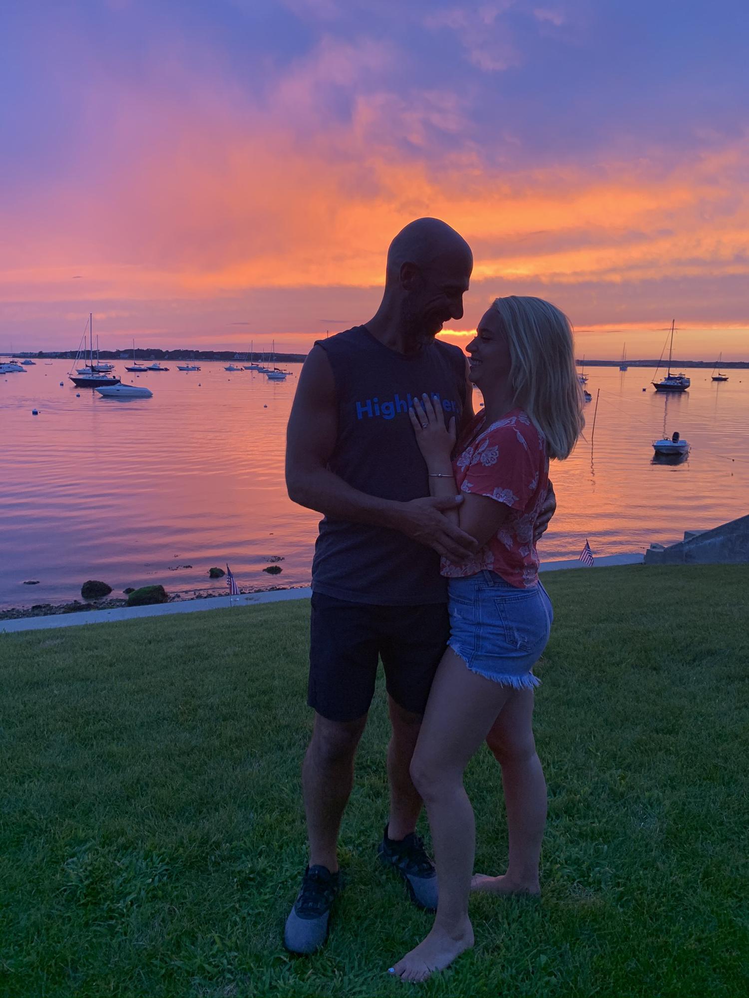 Celebrating our engagement with Molly’s family on cape cod!