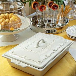 Juliska Berry & Thread Kitchen & Baking 13" Rectangular Baker with Lid