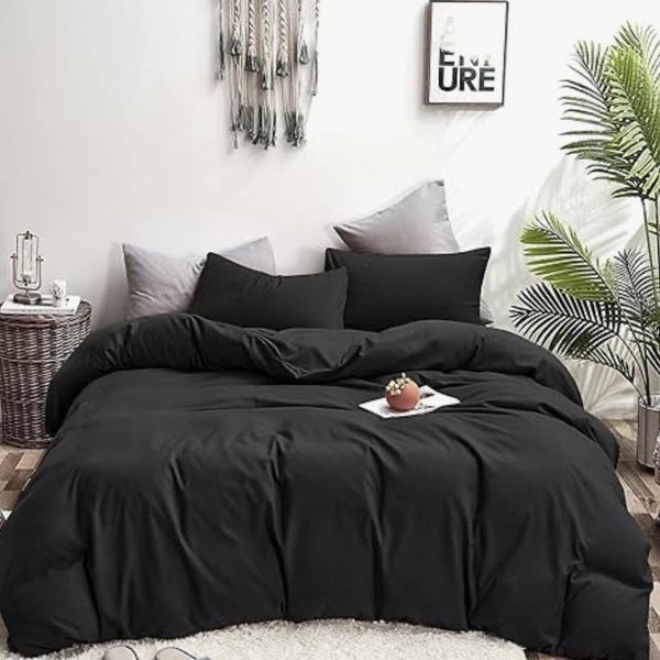 Queen Black Comforter