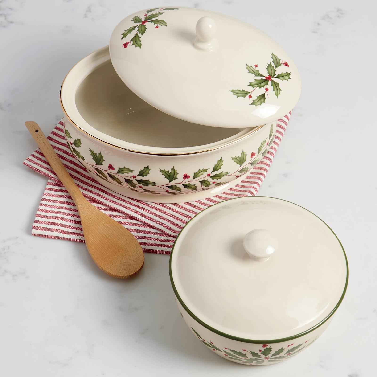  Lenox Holiday Small Square Baker: Home & Kitchen