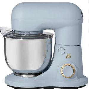 Beautiful 3.5 Qt Stand Mixer, Cornflower Blue with Flat Beater, Dough Hook, Balloon Whisk