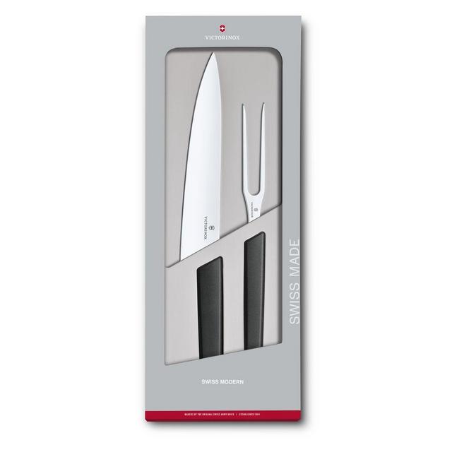 Swiss Modern Carving Set, 2 pieces