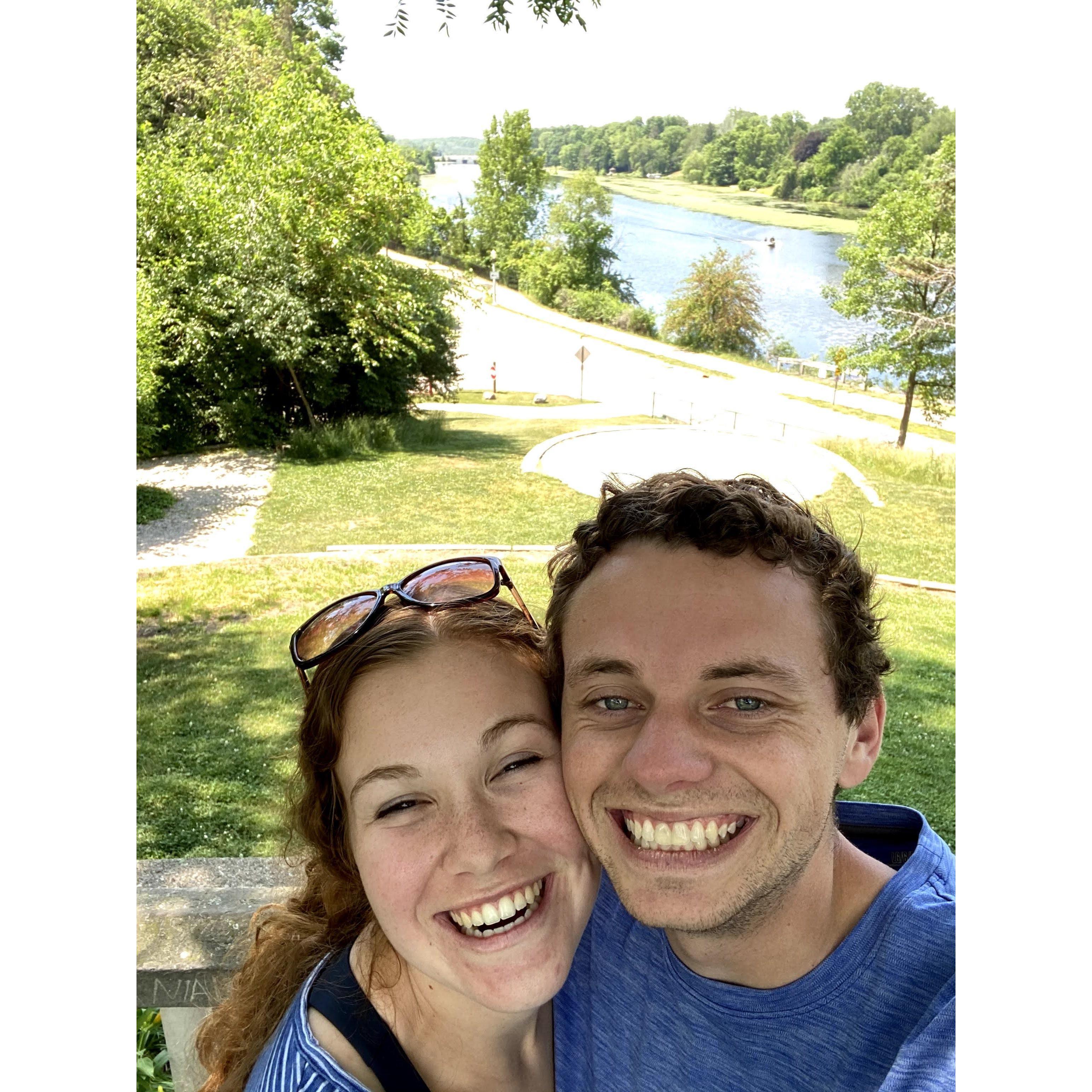 a happy morning at a random park in lansing in June 2021