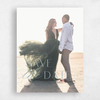 Powder Blue Wedding Save the Date - Zion Photo
