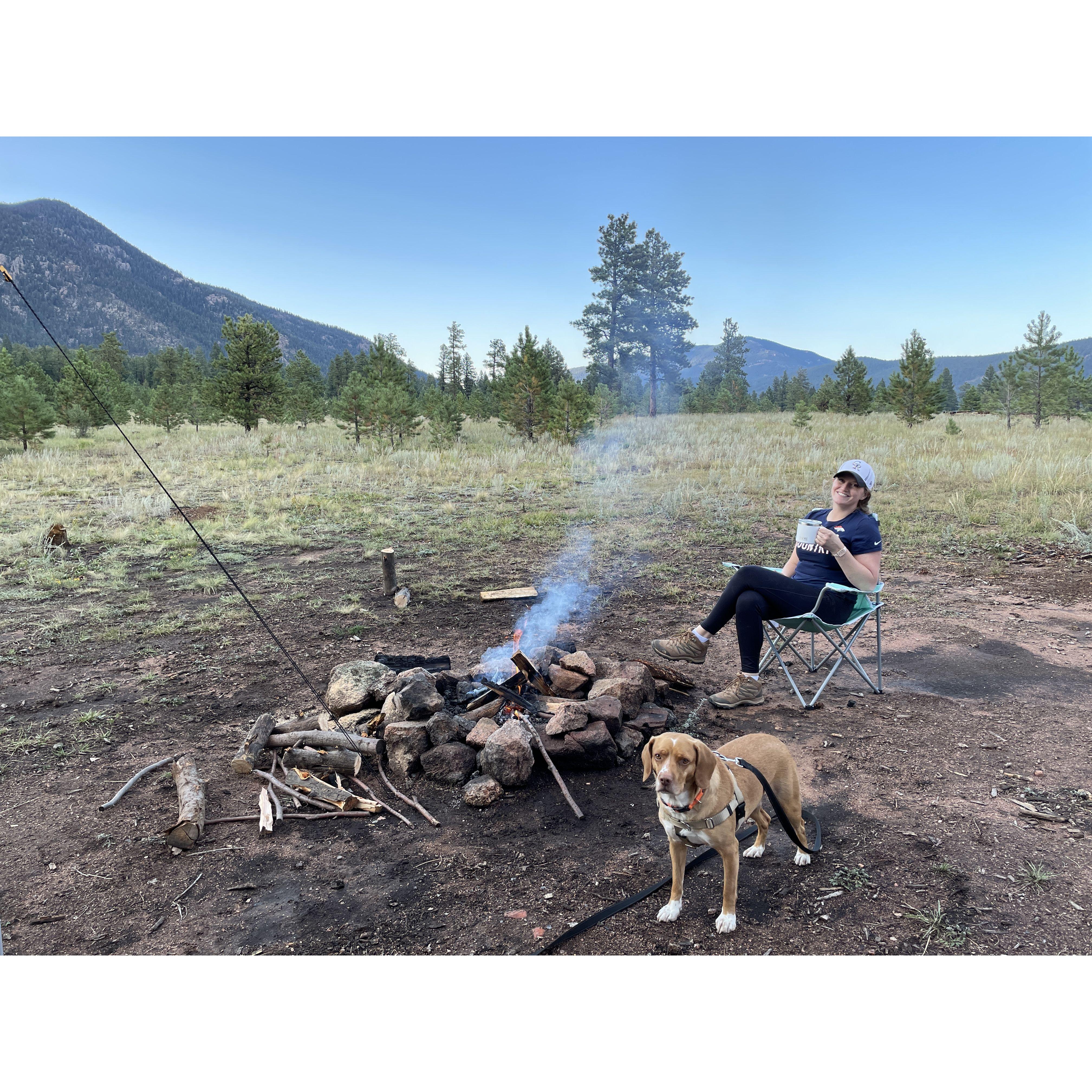 Camping is one of the many activities we love to do together!