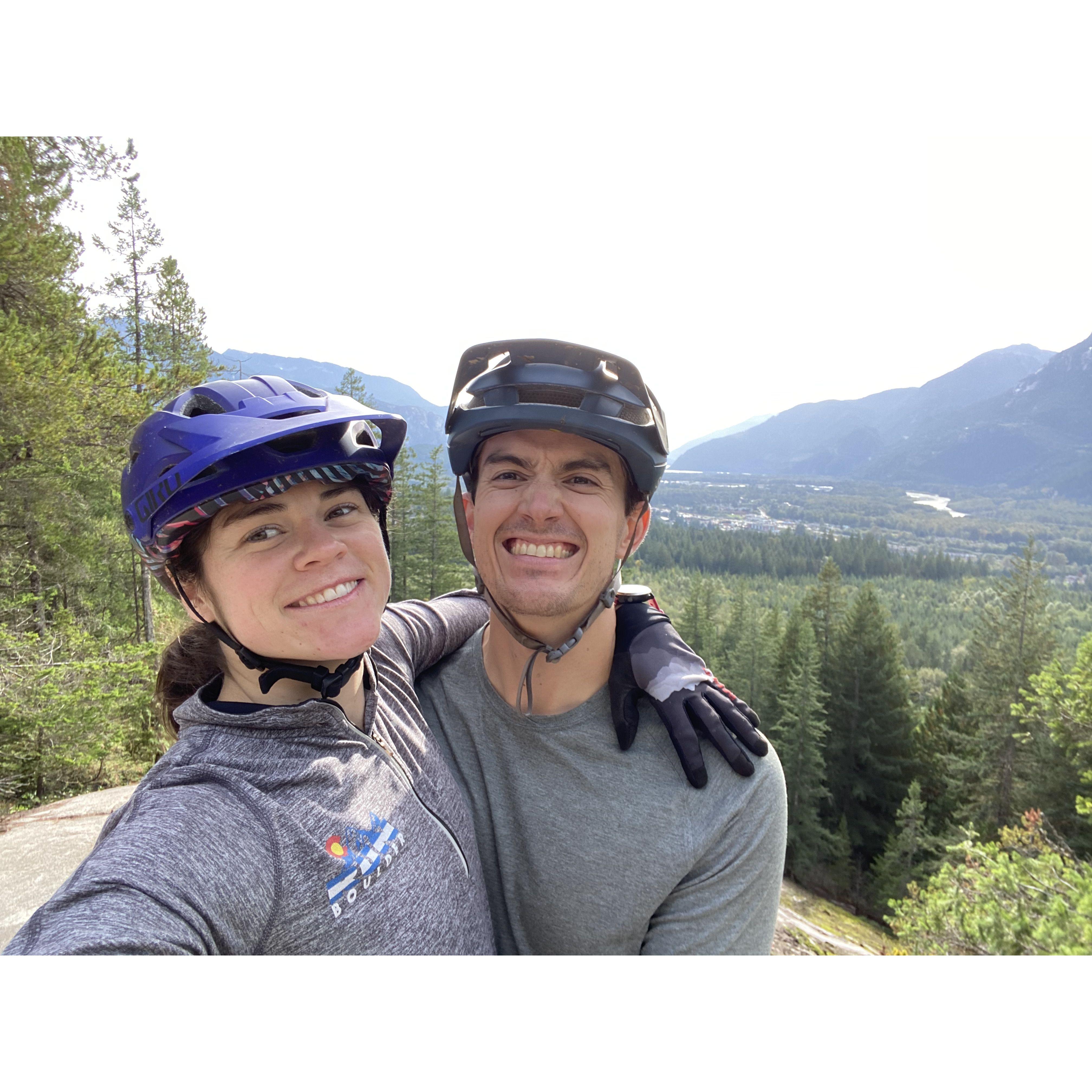 Cheezen on two wheels. This is Squamish, about 45 min north of Whistler.