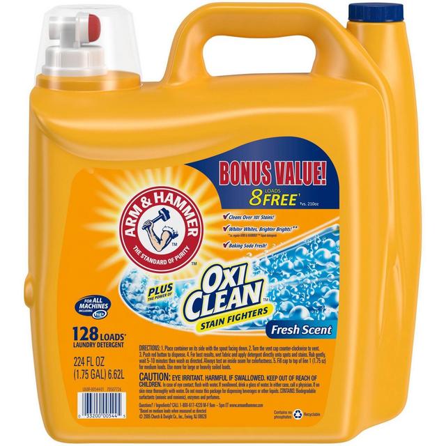 Arm & Hammer OxiClean Fresh Scent Liquid Laundry Detergent - 224 fl oz