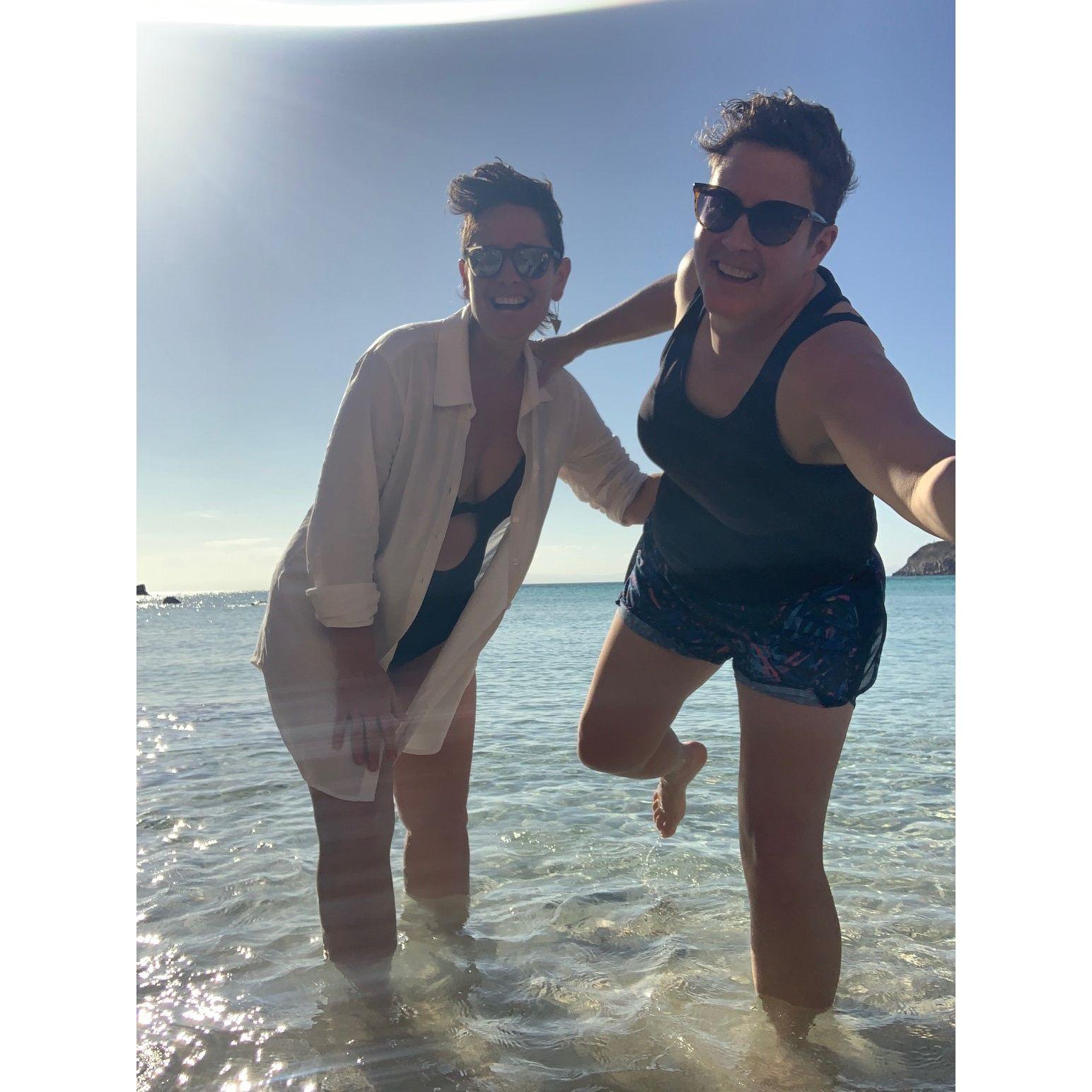 We spent Christmas one year in La Paz, Mexico. We found some very secret beaches.